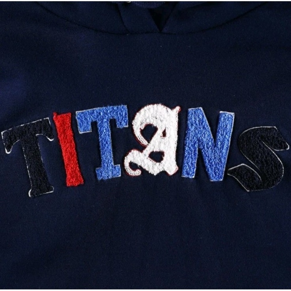Women's Tennessee Titans The Wild Collective Women's Cropped Pullover Hoodie S - Picture 2 of 7
